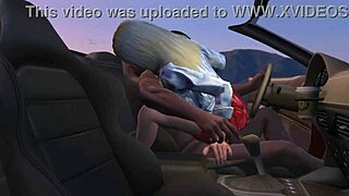 in gta 5, franklin picks up a hooker for car sex