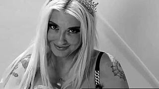 Blonde slut leya falcon's tight pussy begs for big dildos