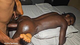 oh, the fat dick fills all pussy space!