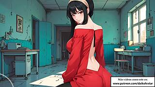 Yor says, 'I'll use my best dildo to fuck your ass'