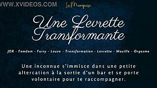 une levrette transformante with french furry crossdressing in european style