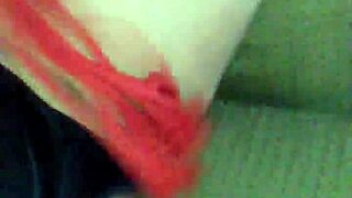 Spanking Blonde Pussy with Whip on Big Ass