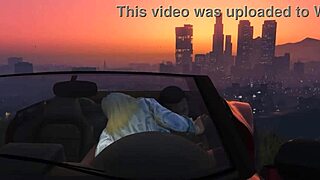 in gta 5, franklin picks up a hooker for car sex