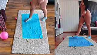 Naughty And Naked - Dual Cam Yoga Will Make Your Heart Race