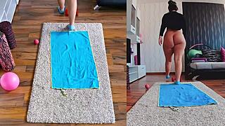 Naughty And Naked - Dual Cam Yoga Will Make Your Heart Race