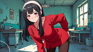 Yor says, 'I'll use my best dildo to fuck your ass'