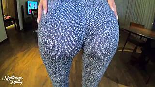 Homemade Yoga Cameltoe With Athletic Teen Ready For Intense Fetish Action.