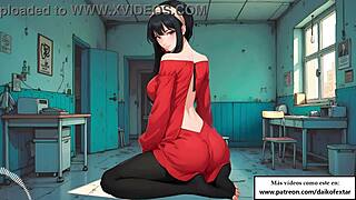 Yor says, 'I'll use my best dildo to fuck your ass'