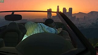 in gta 5, franklin picks up a hooker for car sex
