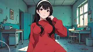 Yor says, 'I'll use my best dildo to fuck your ass'