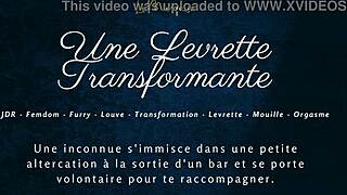 une levrette transformante with french furry crossdressing in european style