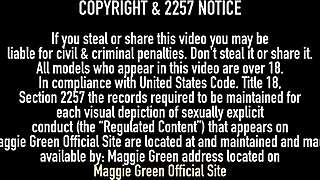 Chunky Maggie Green Fingers Deep Inside Her Plump Pussy Slit