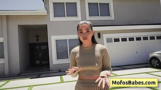 Hey, sexy brunette Angelina Moon, will you pay your gardener Logan Xander with a wet blowjob and juicy pussy tonight?