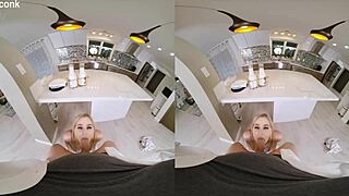 Blonde Slut Cheats On Husband With Milkman In Vr