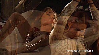 horny lesbian madame masturbates and orgasms thinking of slave