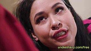 i'm so horny watchin this petite brunette teen suckin that fat huge dick and gettin her bush licked and fucked nasty