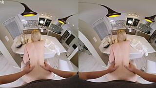 Blonde Slut Cheats On Husband With Milkman In Vr