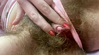 masturbating in wet panties with vibrator on big clit