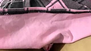 Teen 18+ in Miniskirt Begs Master for Anal in Home Video