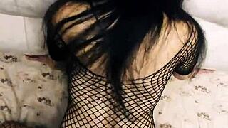 Wife With A Tight Ass Wants It Hard In Homemade Stockings And Lingerie