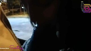 i watched the big-ass babe jerk off huge cock in public square