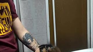 Just an amateur 18-year-old showing off that petite ass for a facial