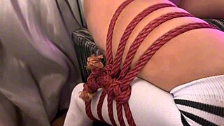 naughty tattooed redhead in the garage needed punishment