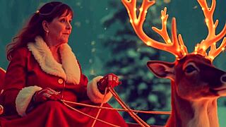 hey granny carmen claus, let’s fuck for christmas with creampie!