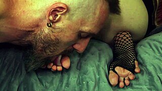 So this tiny goth girl just slurps and bangs a huge cock.