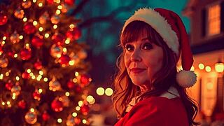 hey granny carmen claus, let’s fuck for christmas with creampie!