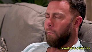 lilly bell sucks huge dick and rides it hard with her hairy pussy