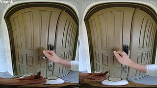 Blonde Slut Cheats On Husband With Milkman In Vr