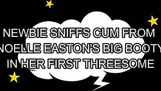 Noelle leads a homemade blowbang with deepthroat and ffm action