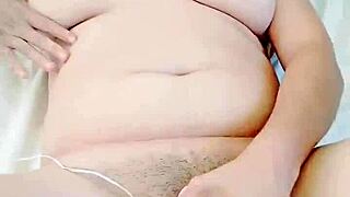 The Ecstasy Of A Petite Latina Cumming Hard While Penetrating A Giant Dildo