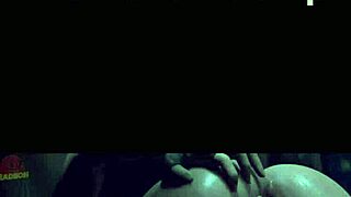 3D hot brunette solo masturbation, big tits POV moaning!