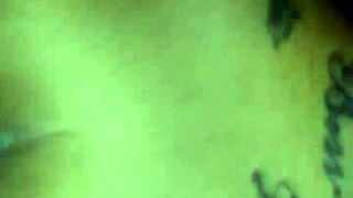 Clapping her tight pussy with raw power