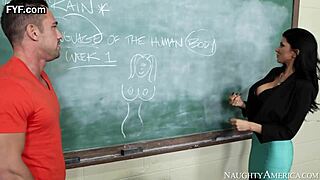 Romi Rain teaches Johnny about tits and ass.