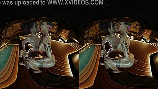 FFF Judy Alvarez Panam Palmer V Parody Cyberpunk2077 Lesbian Threesome Dildo Kiss