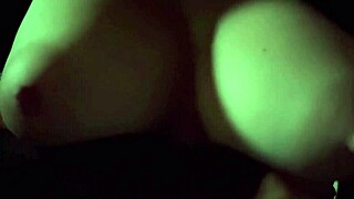 artemisia love's big tits bouncing slowly in close up, feeling so sexy and alone