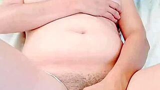 The Ecstasy Of A Petite Latina Cumming Hard While Penetrating A Giant Dildo