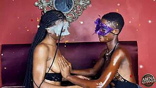 slim teens tease shaved pussies before big black dick foursome