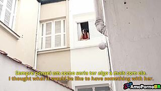 I was alone at home with her on Saturday afternoon.