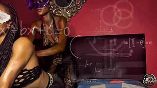 slim teens tease shaved pussies before big black dick foursome