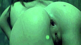 3D hot brunette solo masturbation, big tits POV moaning!