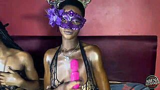 slim teens tease shaved pussies before big black dick foursome