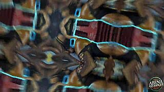 slim teens tease shaved pussies before big black dick foursome