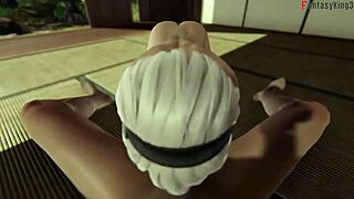 In this 3D hentai, 2B gets naked and fucked in a sheer fantasy world for a full hour
