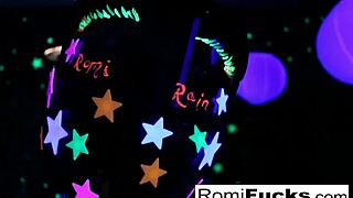 I spy my stepsister masturbating in the barn, bent over