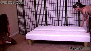 does camille black strap-on bang maxine x wildly?