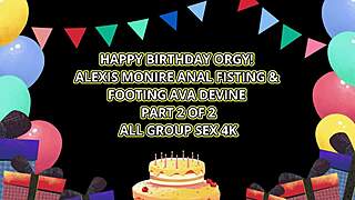 Alexis Monroe's Intriguing Double Blowjob Session with Toys.